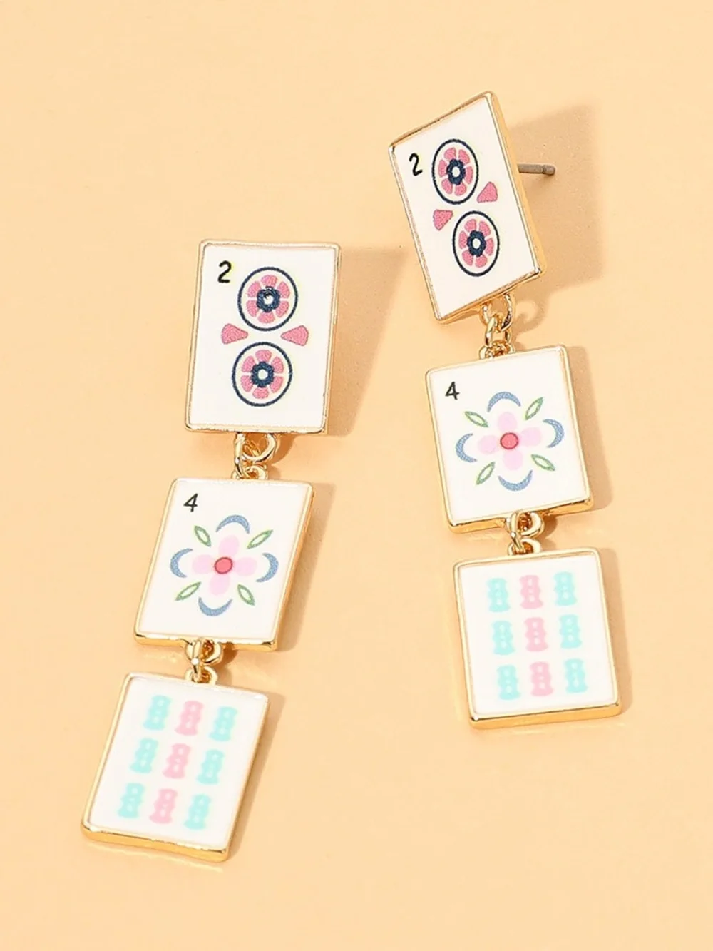 Pink Colorful Mahjong Tile Link Triple 2.25